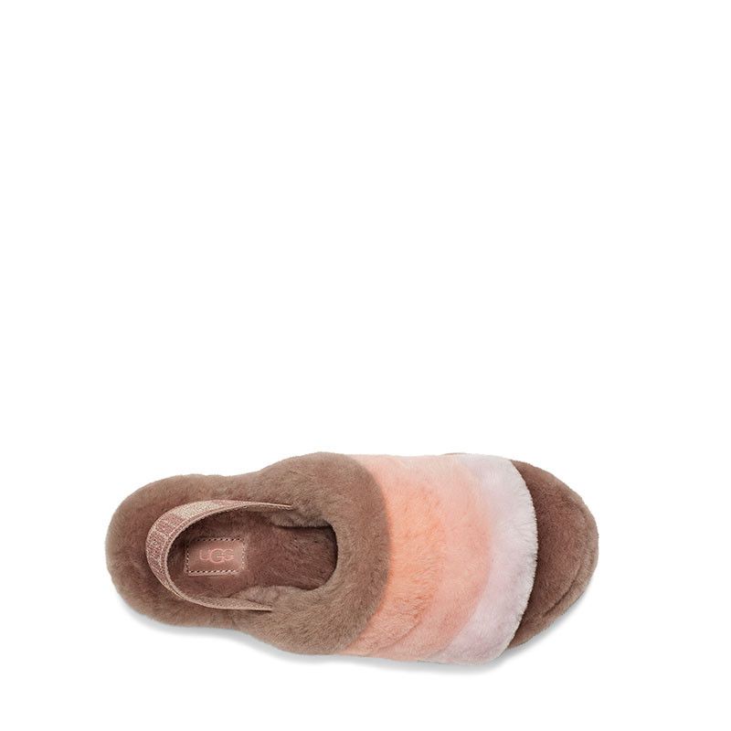 Sandales Fluff Yeah Slide - Marron - Femme - UGG - The Bradery