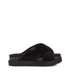 Sandales Fuzz Sugar Cross Slide - Noir - Femme - UGG - The Bradery