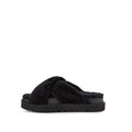 Sandales Fuzz Sugar Cross Slide - Noir - Femme - UGG - The Bradery