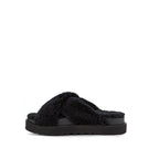 Sandales Fuzz Sugar Cross Slide - Noir - Femme - UGG - The Bradery