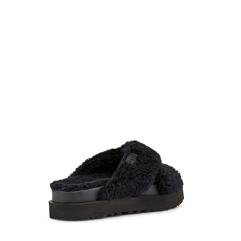 Sandales Fuzz Sugar Cross Slide - Noir - Femme - UGG - The Bradery