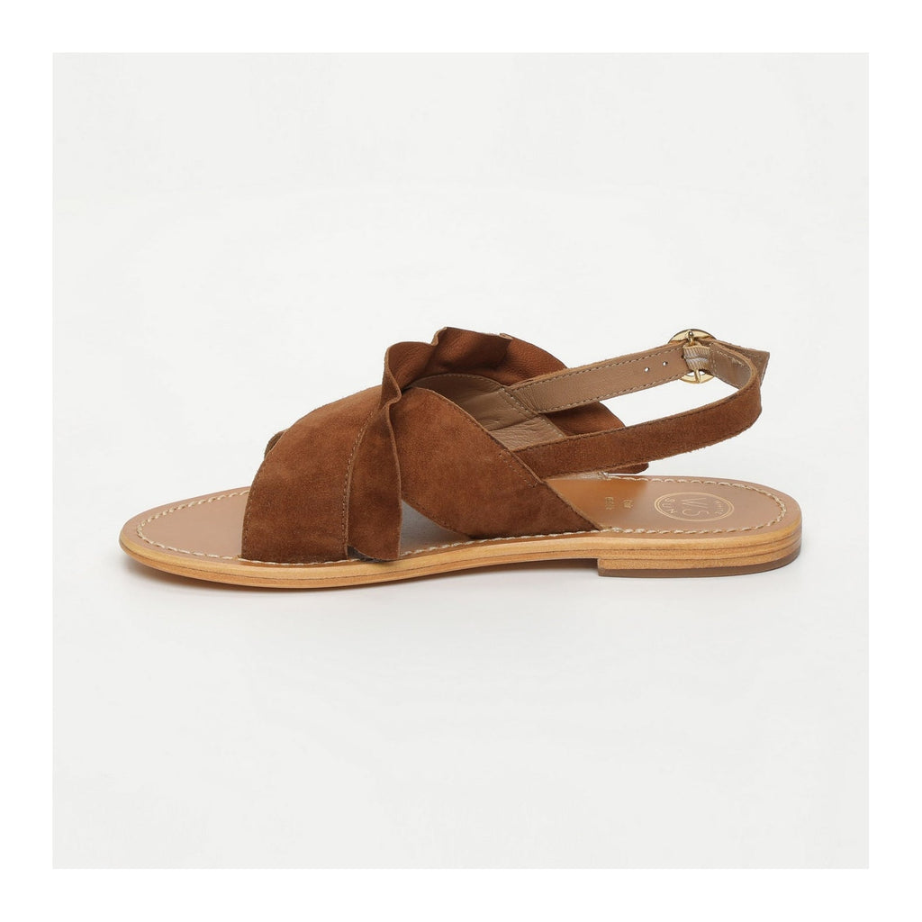 White Sun - Sandales Lilly - Suede Camel - Camel