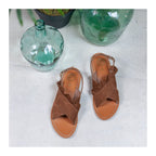 White Sun - Sandales Lilly - Suede Camel - Camel
