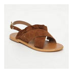 White Sun - Sandales Lilly - Suede Camel - Camel