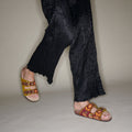 Sandales Odette Cuir Violet Cachemire