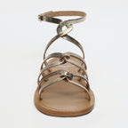 White Sun - Sandales Plates Viky - Or - Femme