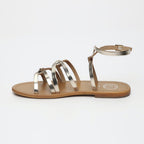 White Sun - Sandales Plates Viky - Or - Femme