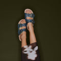 Sandales Python Odette Lagon