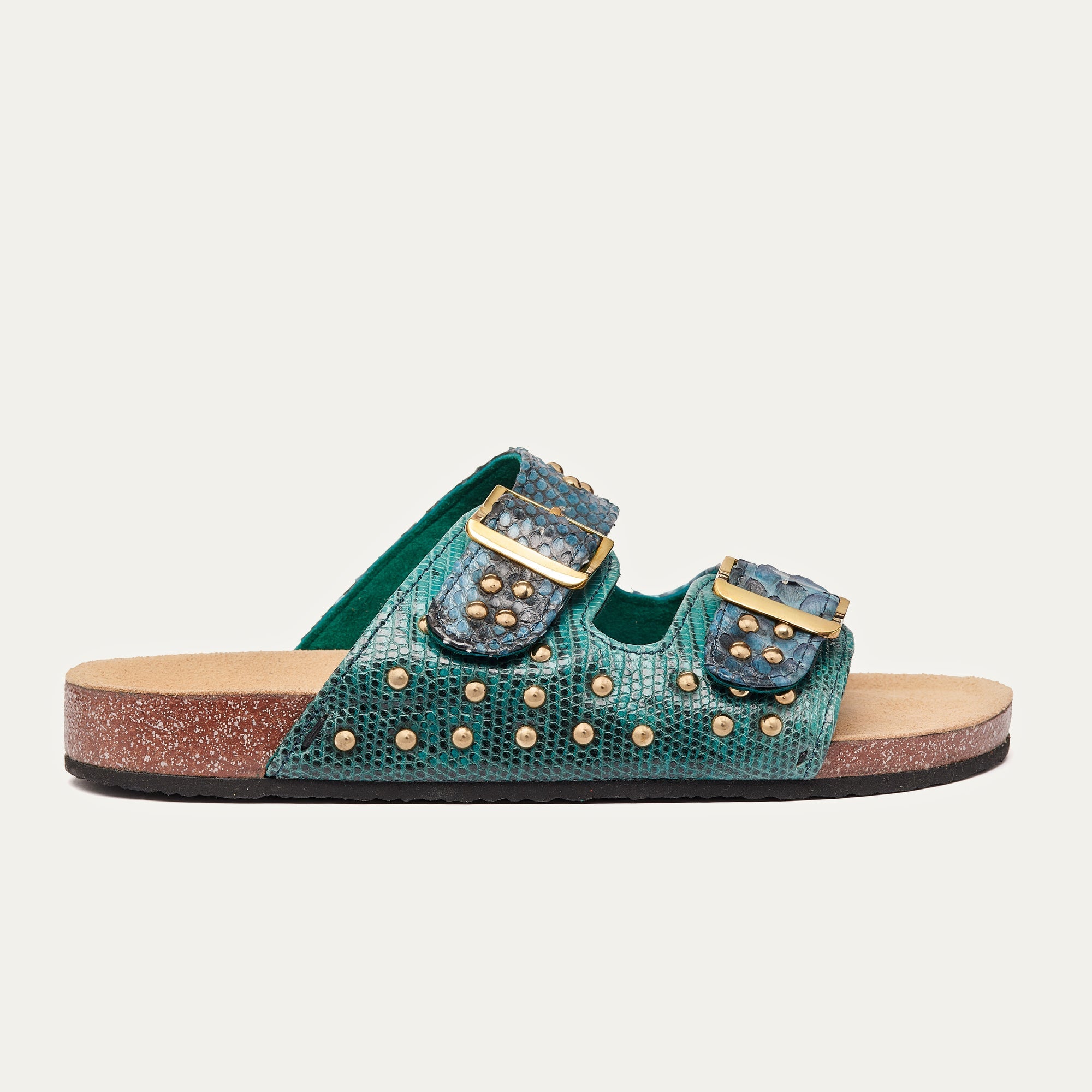 Sandales Python Odette Lagon