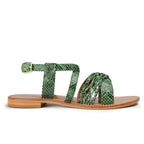 Sandales Surty - Python vert - Couleur Pourpre - Couleur Pourpre* - The Bradery