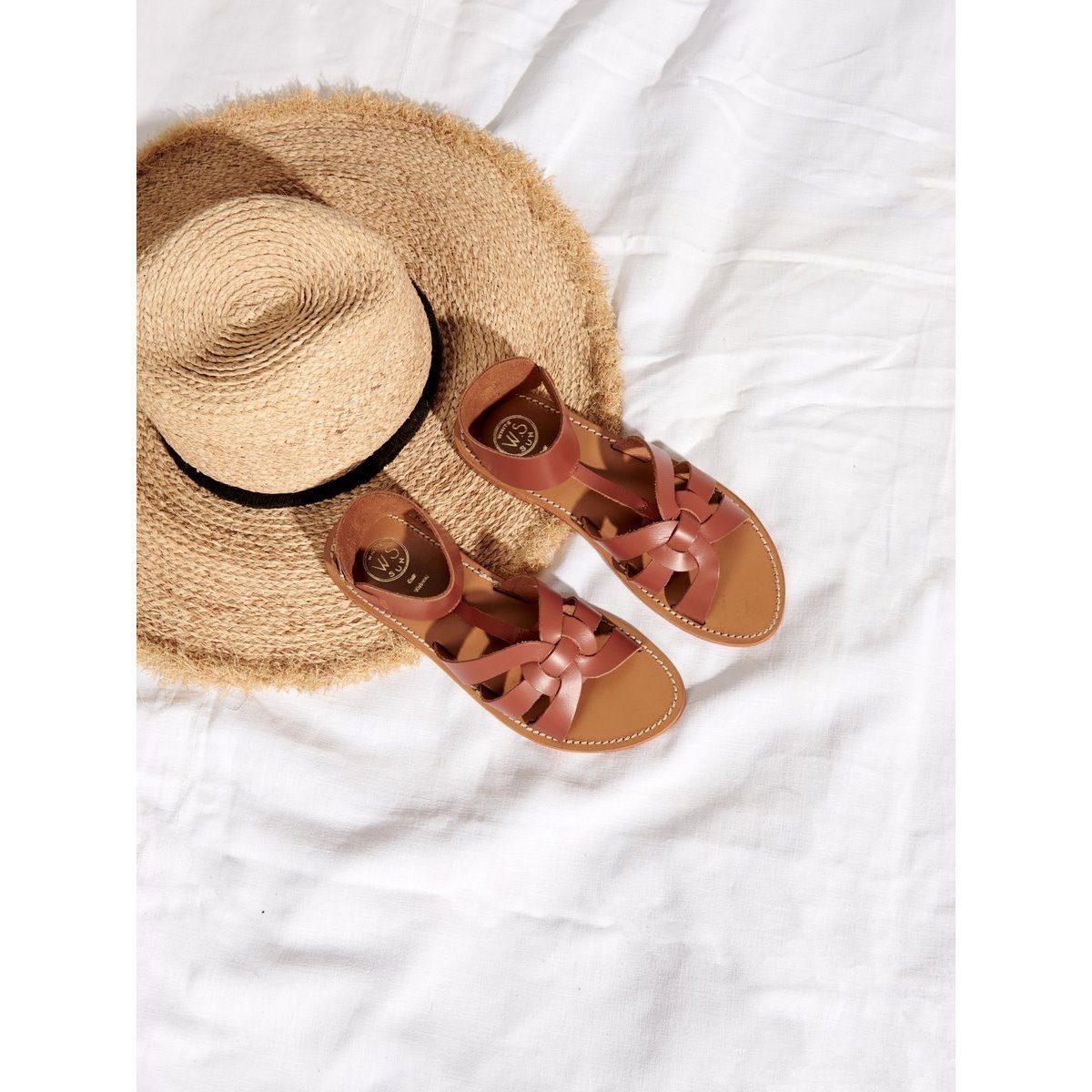 White Sun - Sandales Tendance Cesarine - Camel - Femme