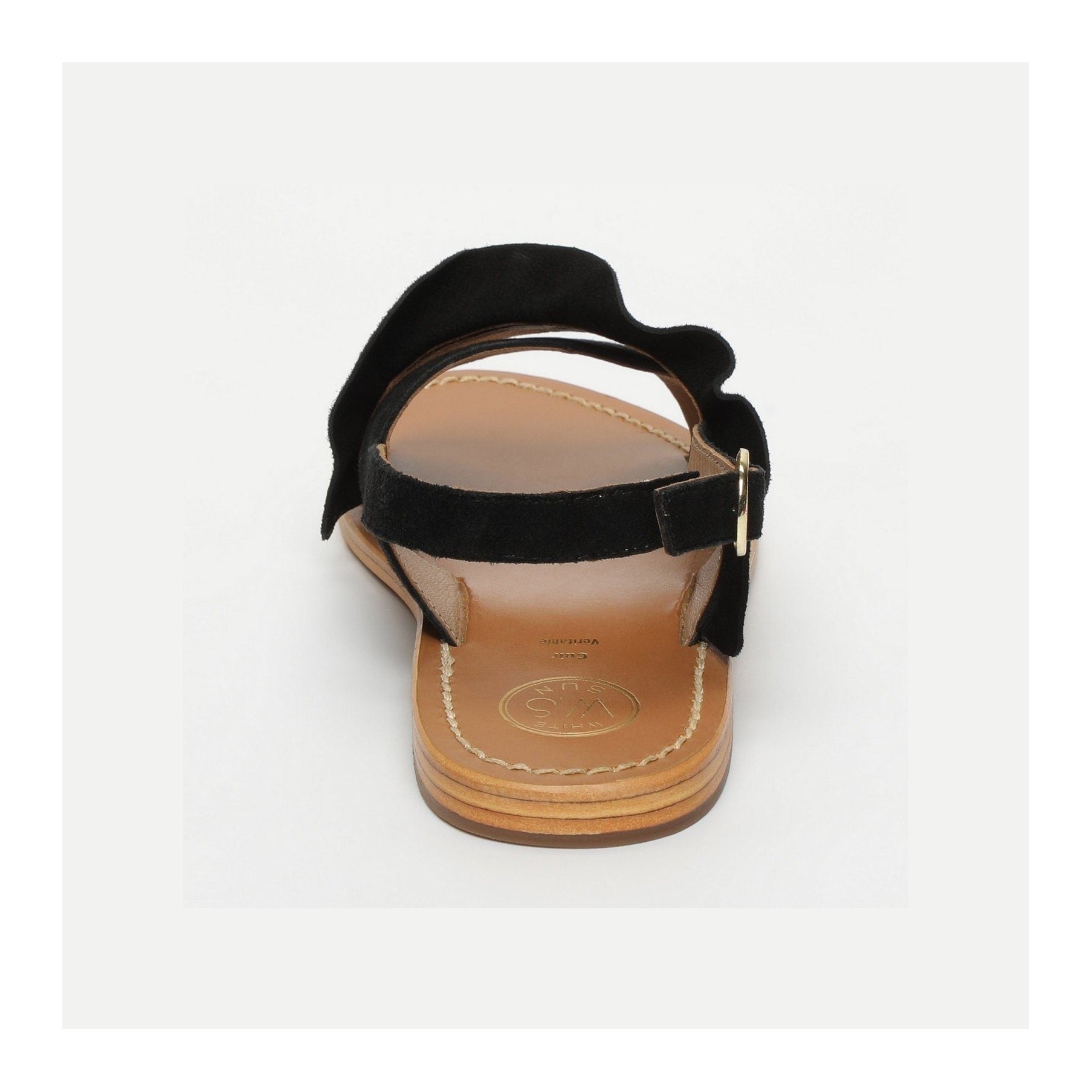 White Sun - Sandales Lilly - Suede Black - Black