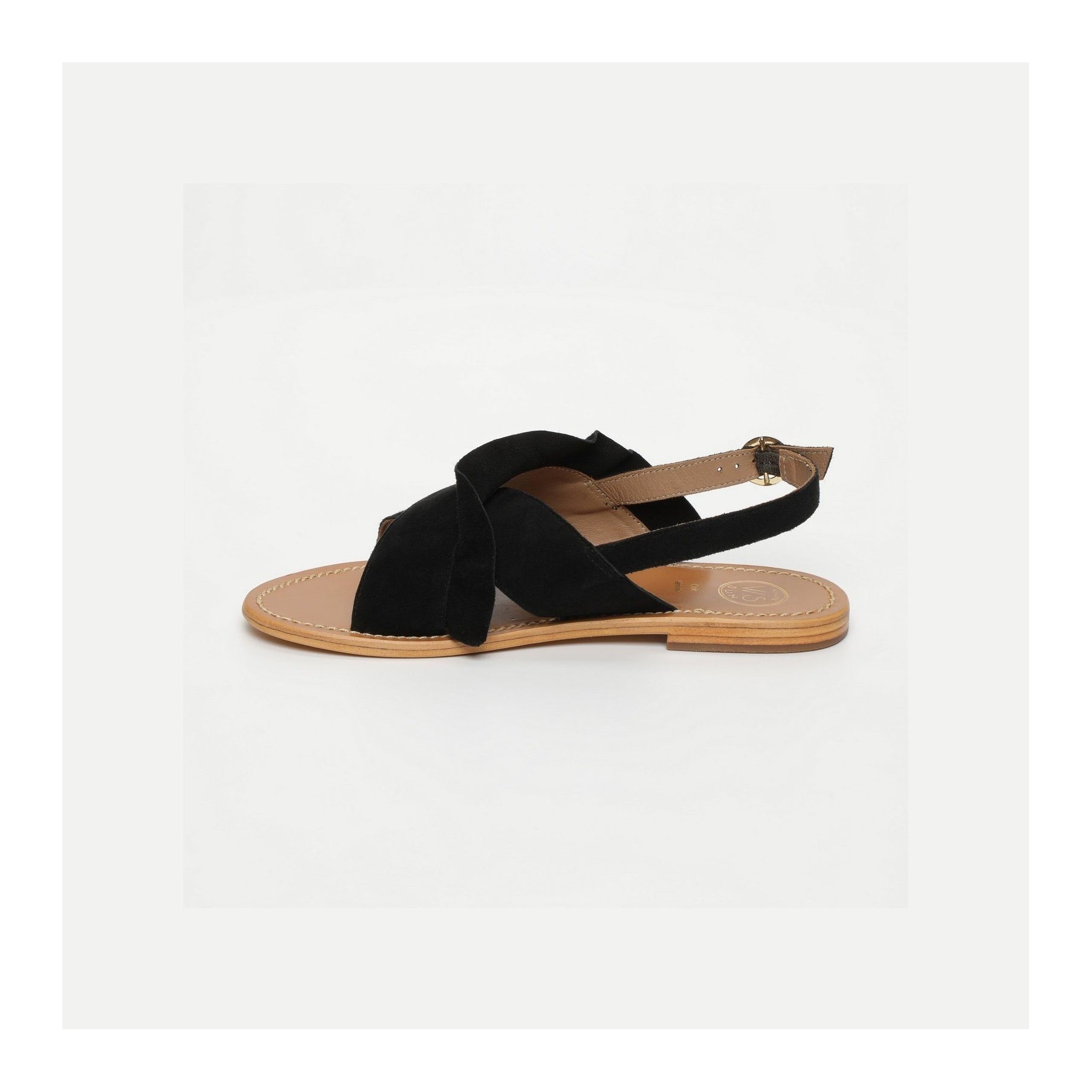 White Sun - Sandales Lilly - Suede Black - Black