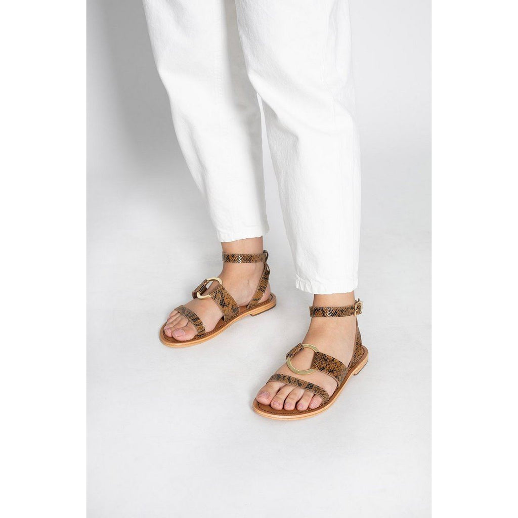 White Sun - Sandales Tendance Lubiana - Serpent Tan - Femme