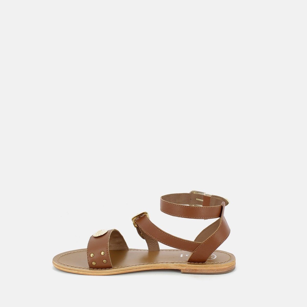 White Sun - Sandales Macarella - Marron Goat Leather - Marron