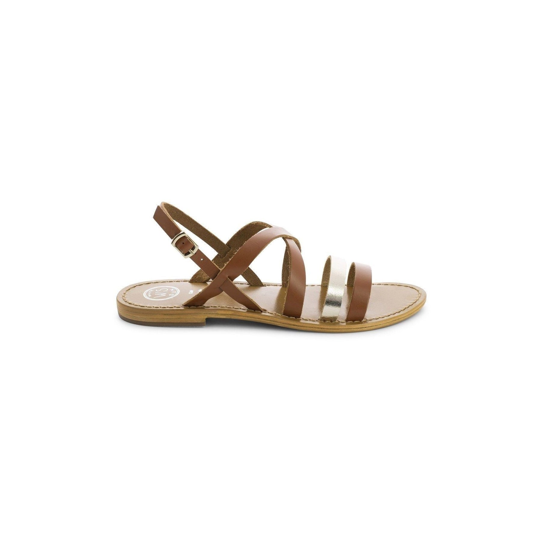 White Sun - Sandales Paraena - Buff Marron / Buff Gold - Gold+Marron