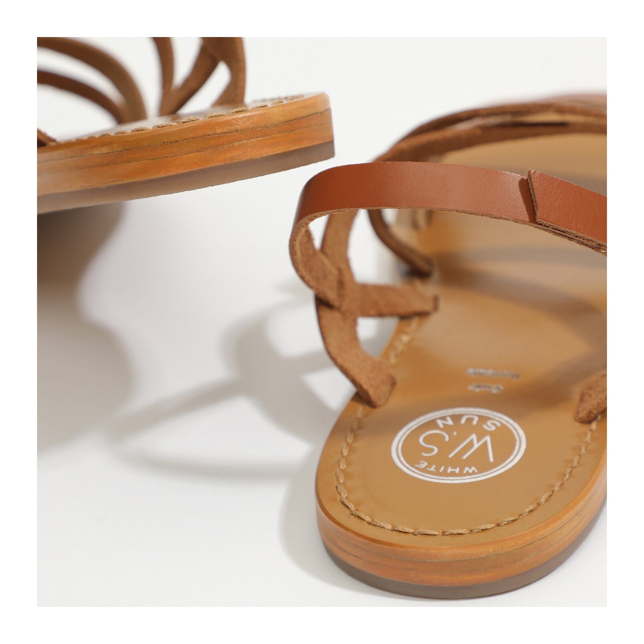 White Sun - Sandales Paraena - Buff Marron / Buff Gold - Gold+Marron