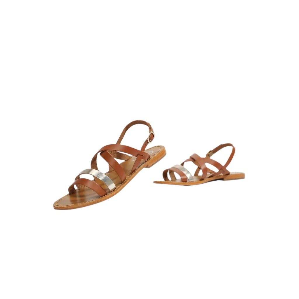 White Sun - Sandales Paraena - Buff Marron / Buff Gold - Gold+Marron