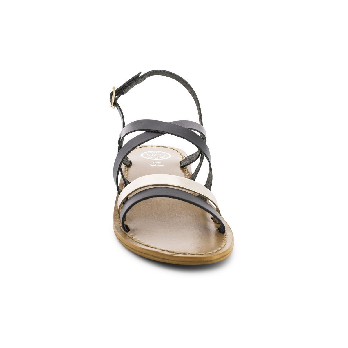 White Sun - Sandales Paraena - Buff Black / Buff Gold - Black+Gold