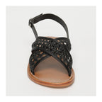 White Sun - Sandales Baishakh - Black Goat Leather - Black