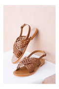 White Sun - Sandales Baishakh - Camel Goat Leather - Camel