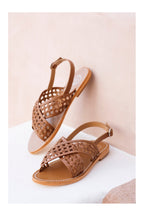 White Sun - Sandales Baishakh - Camel Goat Leather - Camel