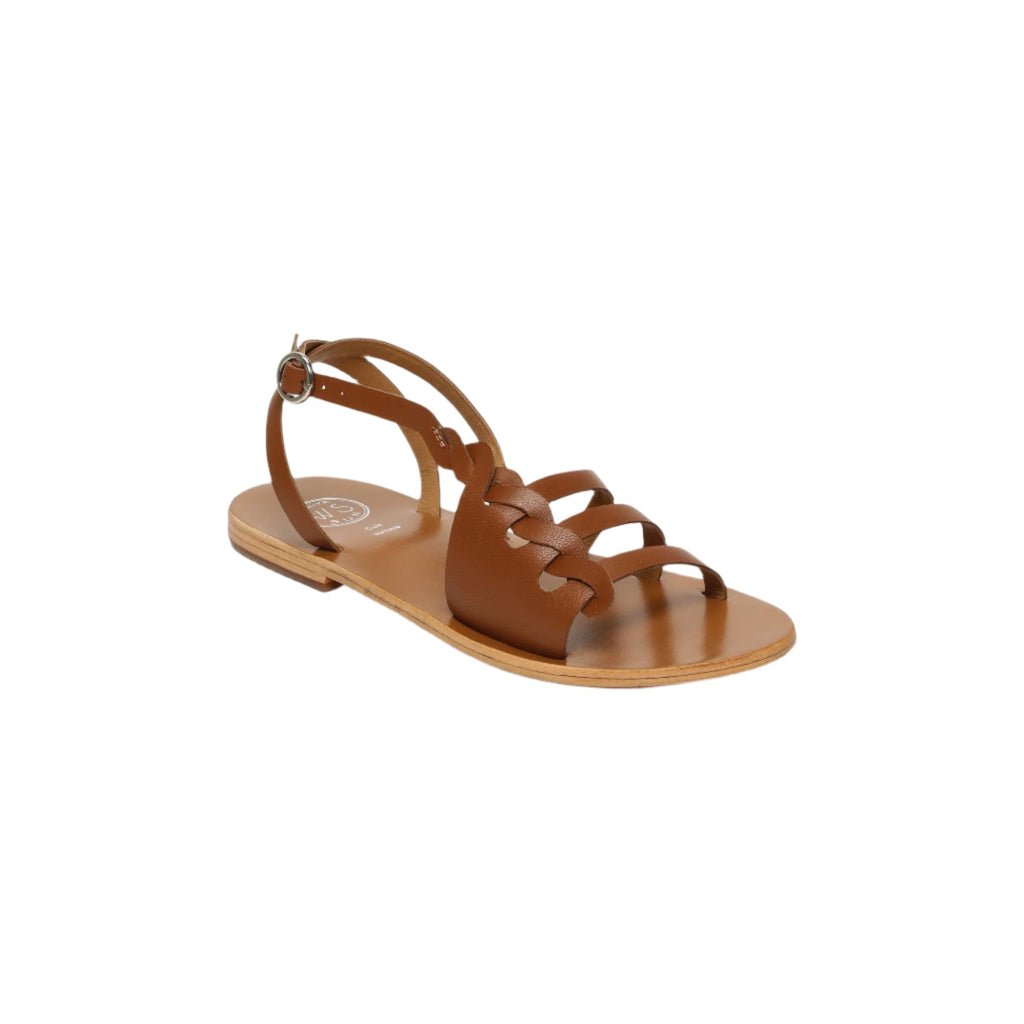 White Sun - Sandales Delaram - Marron Goat Leather - Marron
