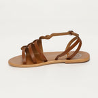 White Sun - Sandales Delaram - Marron Goat Leather - Marron