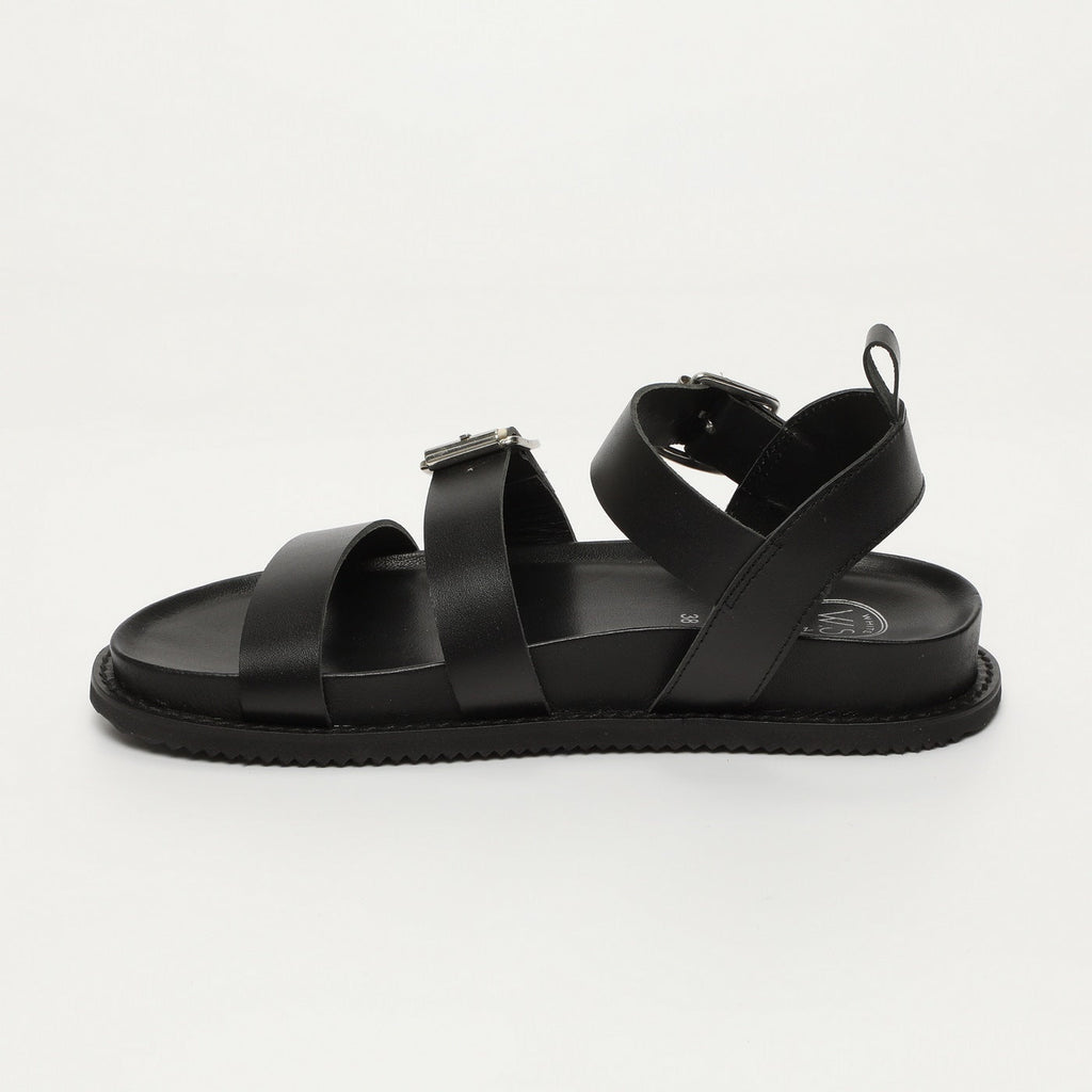 White Sun - Sandales Tamia - Black Buff - Black