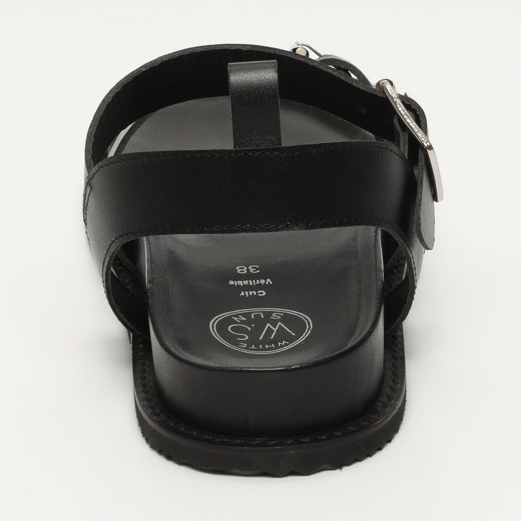 White Sun - Sandales Tamia - Black Buff - Black