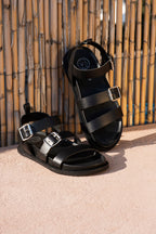 White Sun - Sandales Tamia - Black Buff - Black
