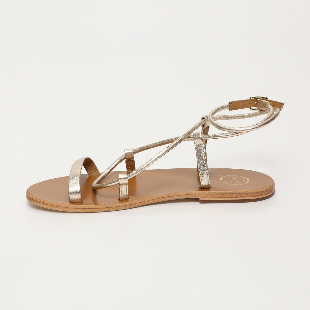 White Sun - Sandales Taylee - Platinium Metallic Nappa - Platinium