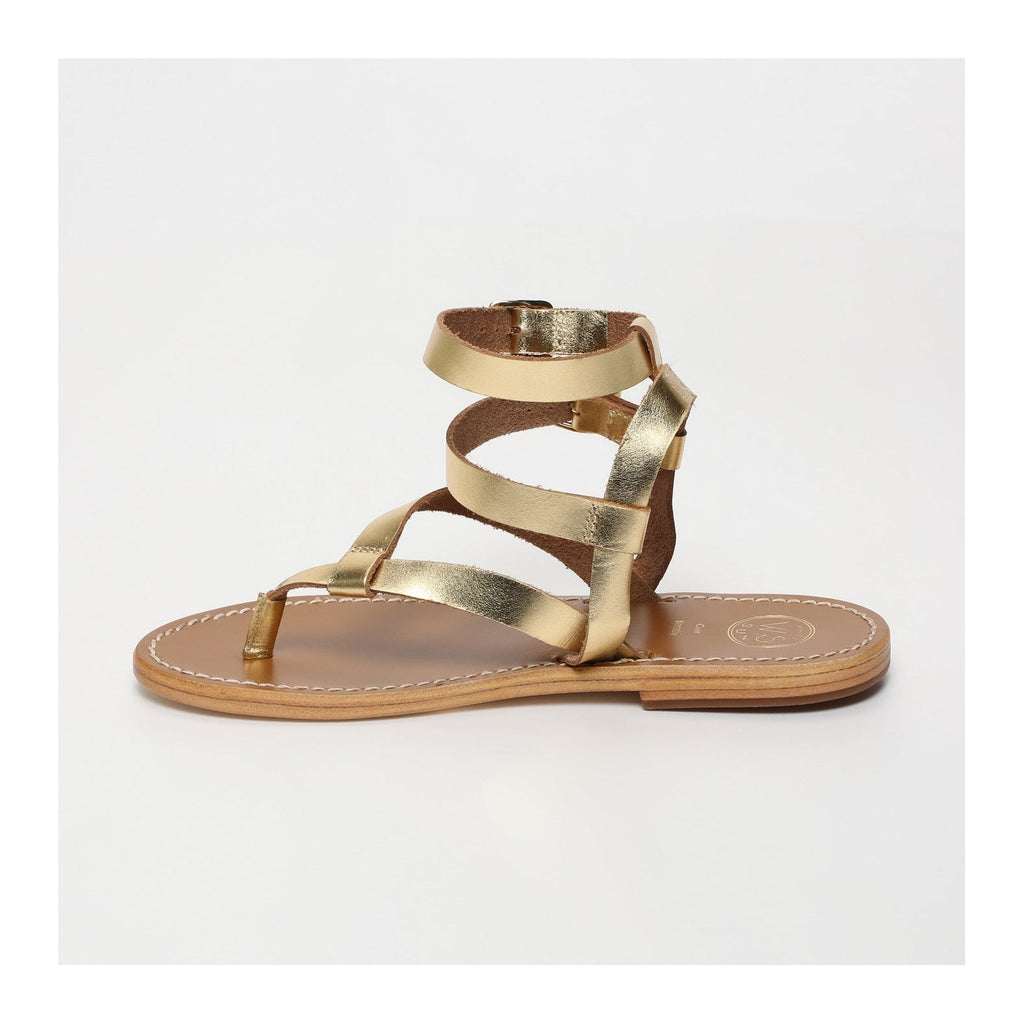 White Sun - Sandales Thea - Dark Gold Buff - Dark Gold