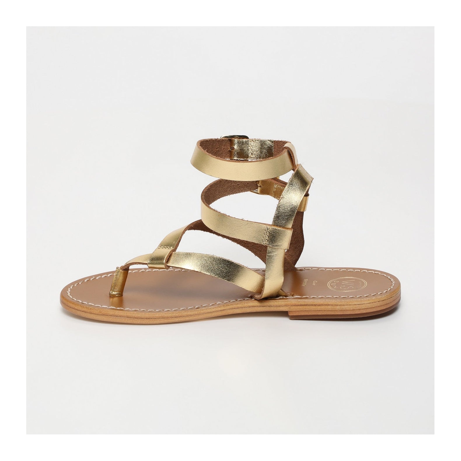 White Sun - Sandales Thea - Dark Gold Buff - Dark Gold