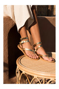White Sun - Sandales Thea - Dark Gold Buff - Dark Gold