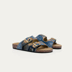 Sandales Tissu Odette Patchwork Denim