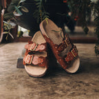 Sandales Velours Odette Brique