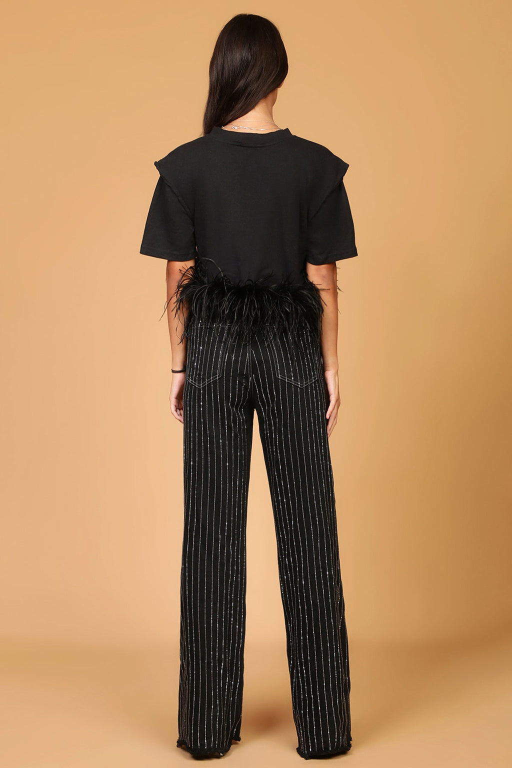 Tee-Shirt Plumes - Noir