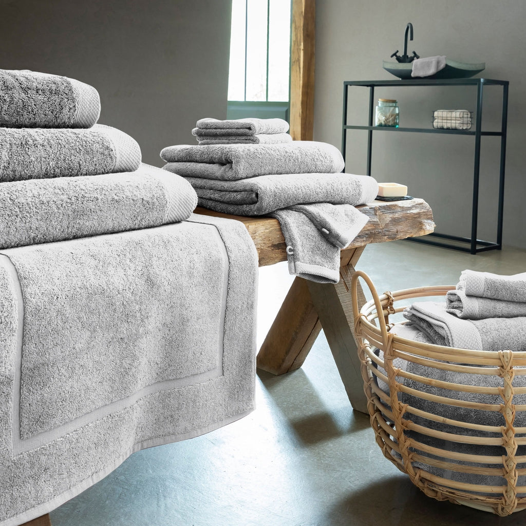 Serviette De Toilette - Argent - Perle De Coton - The Bradery