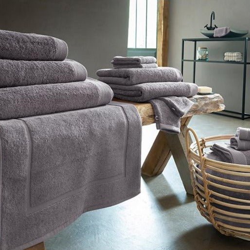 Serviette De Toilette - Gris Perle - Perle De Coton - The Bradery