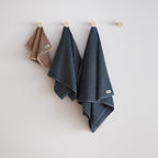 serviette de bain eponge bleu coton bio portugal 600 grammes