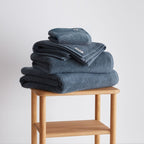 Drap de bain bleu coton bio portugal 600 grammes