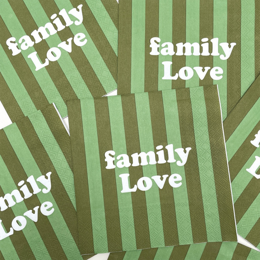 Serviette En Papier Family Love