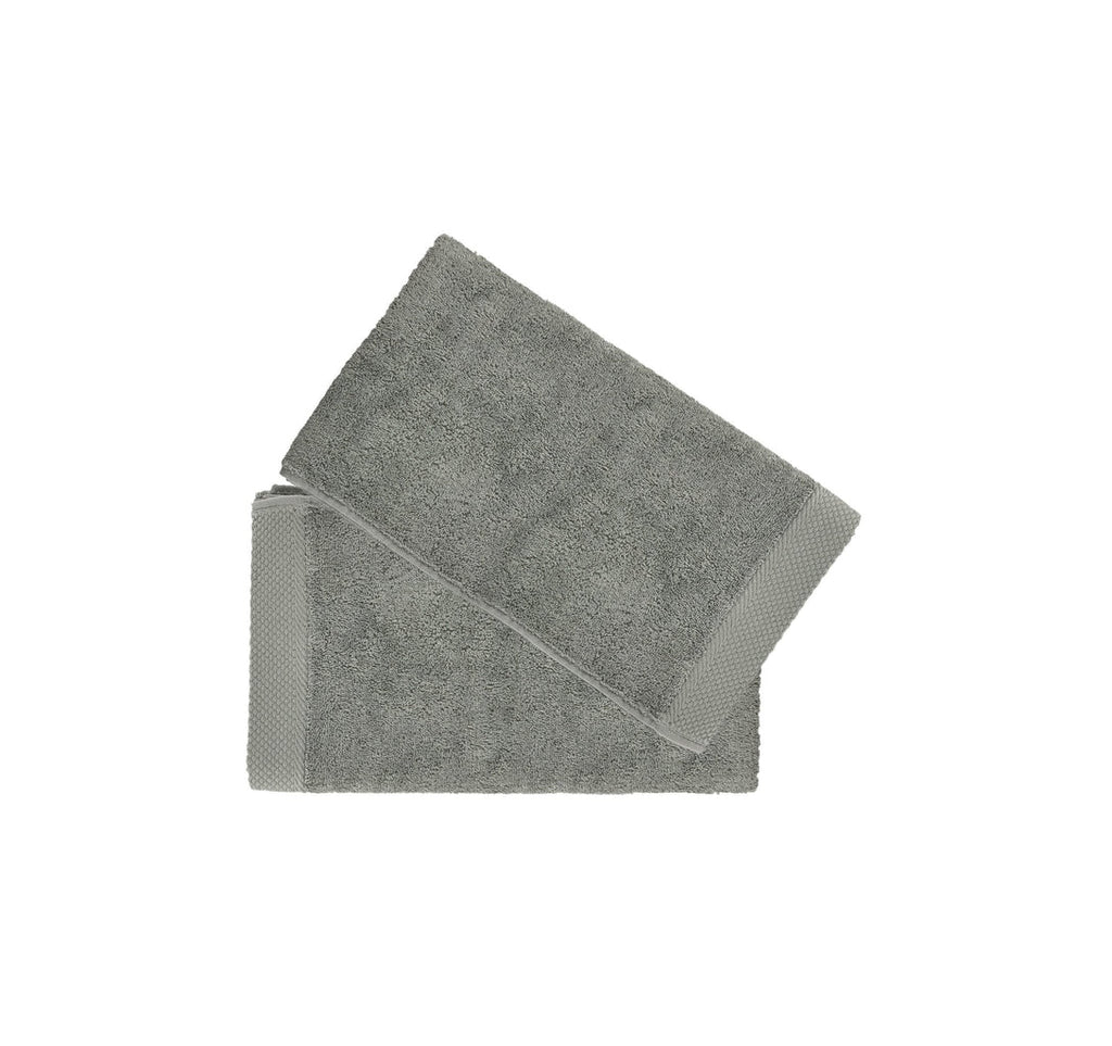 Set De 2 Serviettes Invite - Argent - Perle De Coton - The Bradery