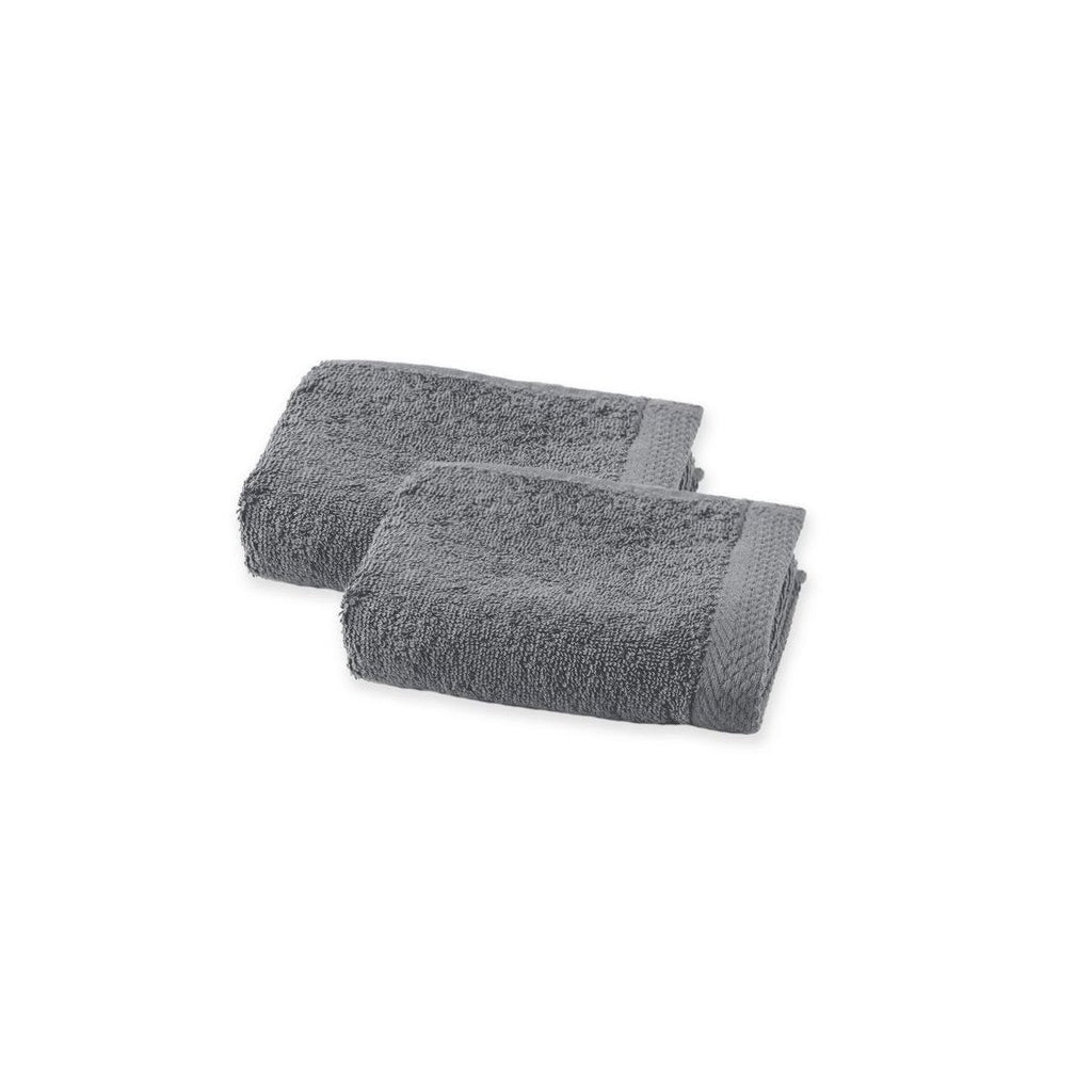 Set De 2 Serviettes Invite - Gris Perle - Perle De Coton - The Bradery