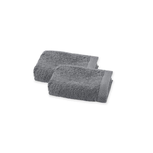 Set De 2 Serviettes Invite - Gris Perle - Perle De Coton - The Bradery