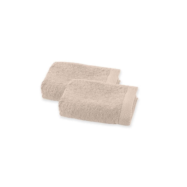 Set De 2 Serviettes Invite - Sable - Perle De Coton - The Bradery