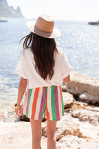 SHAÏNICE Multicolore - Short Rayé