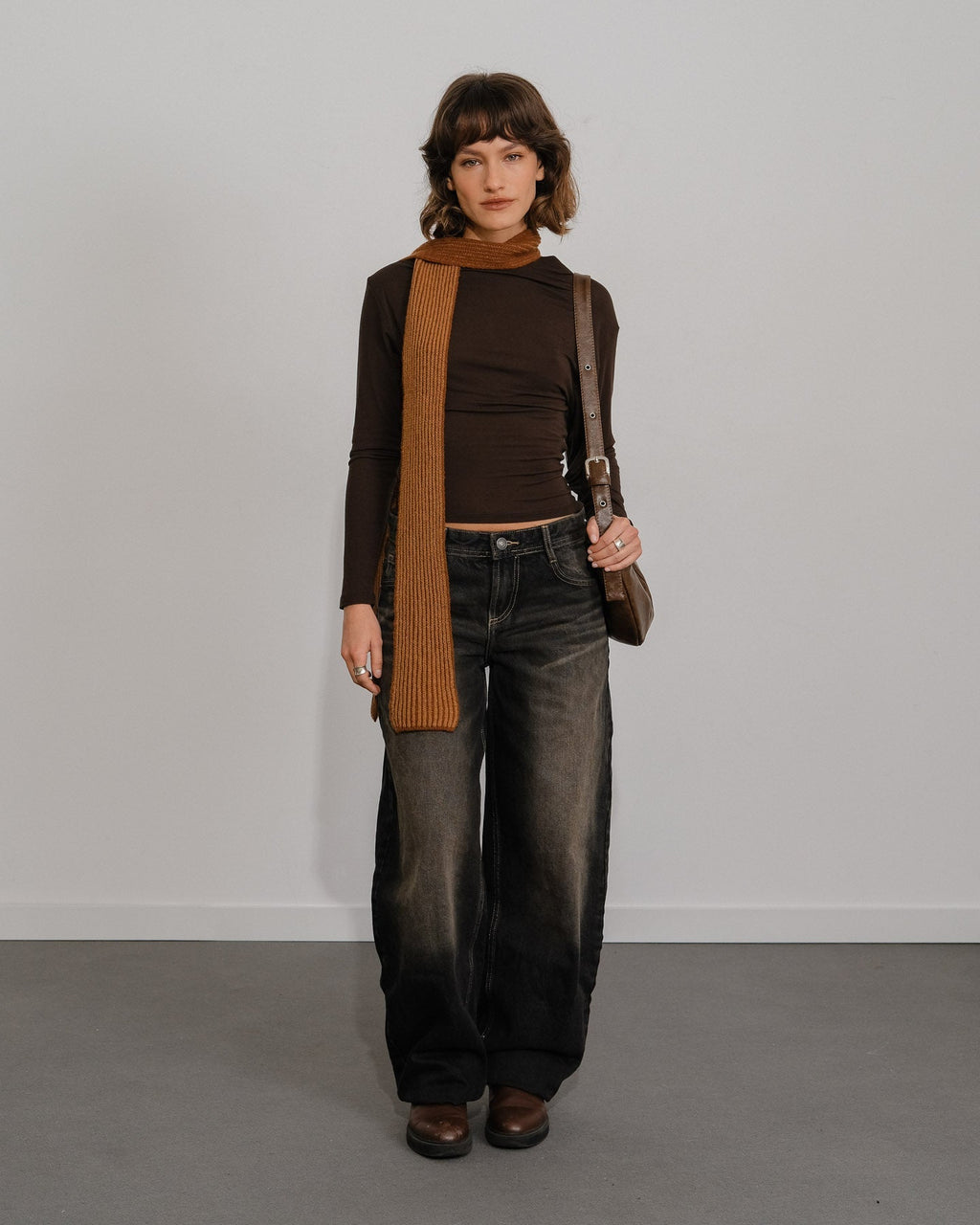 Écharpe Amaia Skinny - Marron