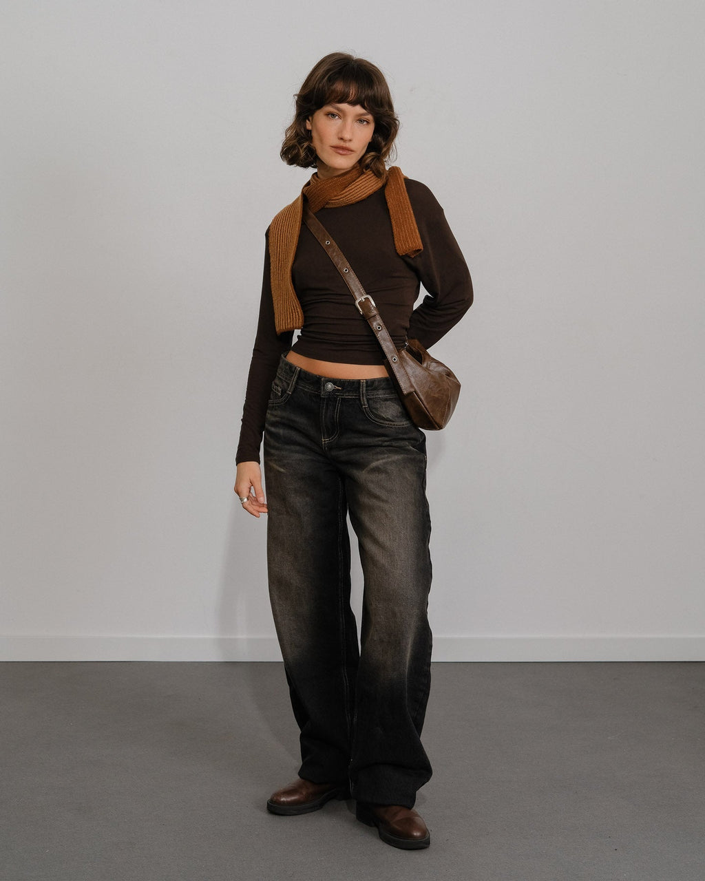 Écharpe Amaia Skinny - Marron